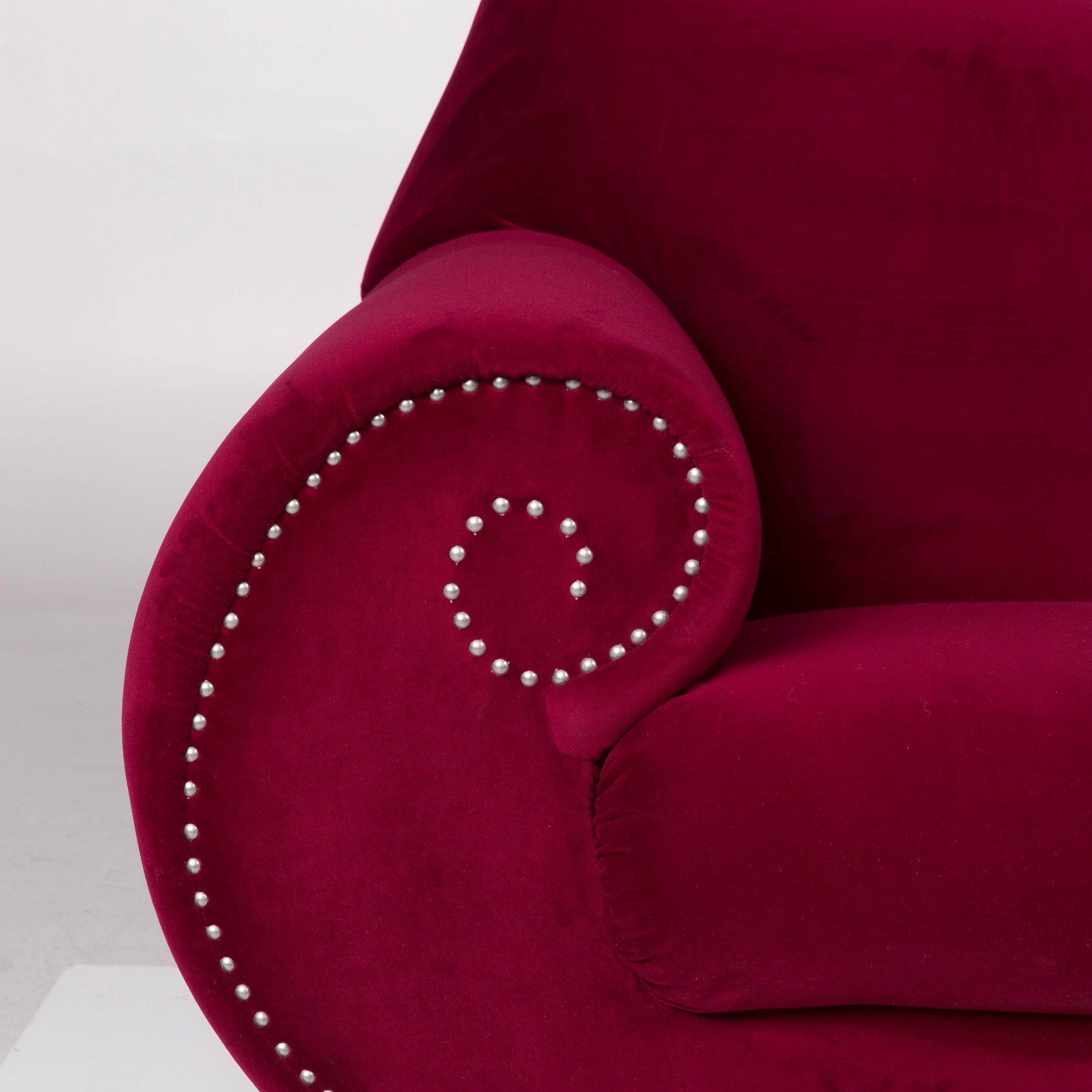 Bretz Gaudi Samt Sofa Rosa Zweisitzer (Deutsch)