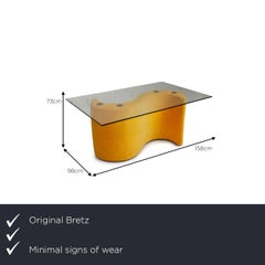 Bretz Glass Coffee Table Yellow