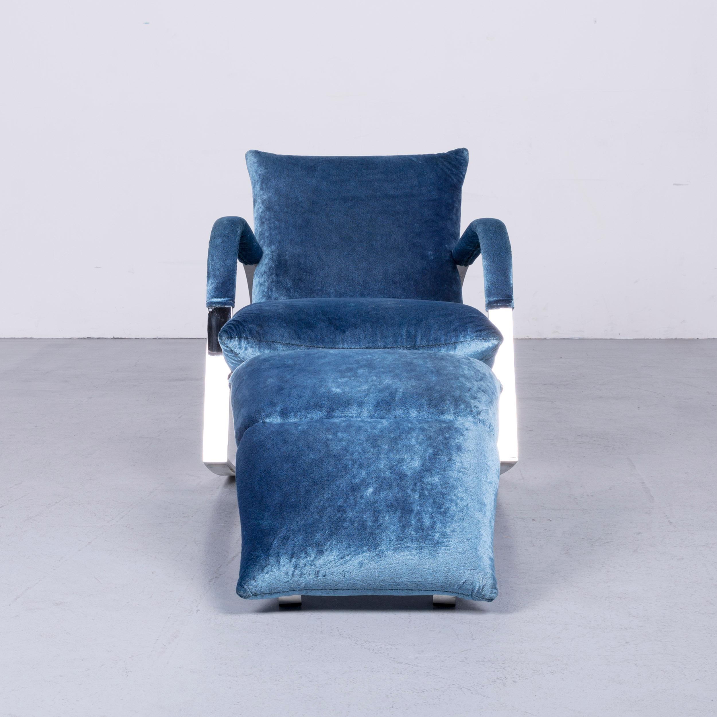 We bring to you a Bretz Highland B132 designer velvet blue armchair stool recliner.

Product measurements in centimeters:

Depth 90
Width 70
Height 79
Seat-height 45
Rest-height 60
Seat-depth 55
Seat-width 57
Back-height 48.

  