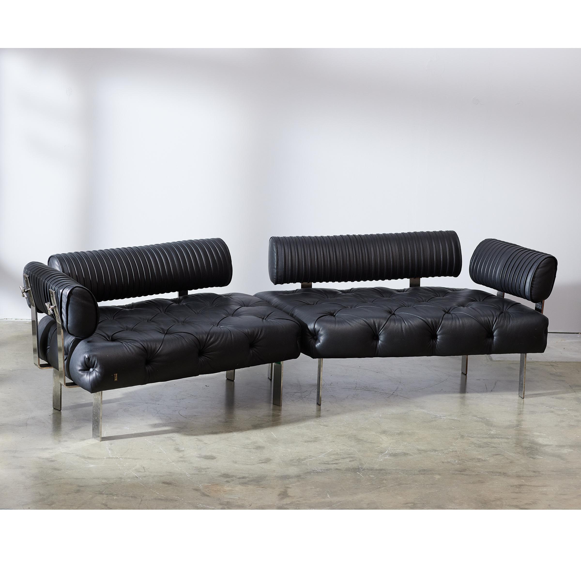 Modern Bretz Highland Leather Sofa Set Germany For Sale