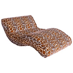 Bretz Laola Designer Daybed in Stunning Leopard Pattern Look Out of Best Fabric