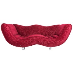 Bretz Laola Designer Fabric Three-Seat Sofa in Red Bubble Pattern Look at  1stDibs | bubble bretz