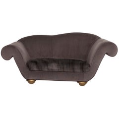 Bretz Loulou Fabric Sofa Gray Two-Seat Velvet