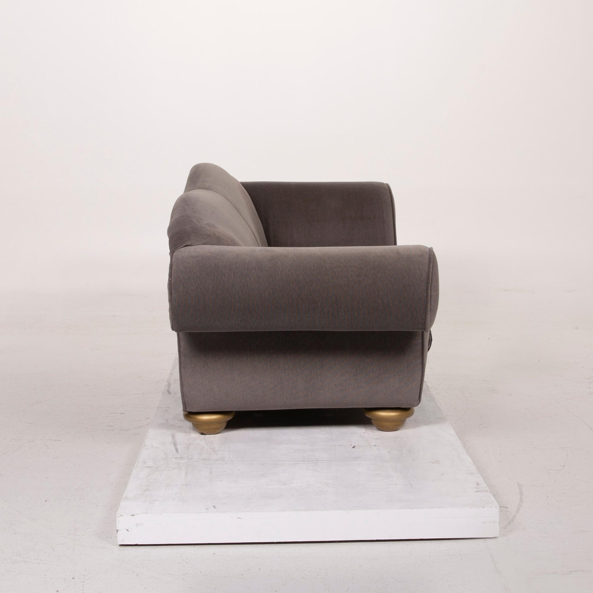 Bretz Loulou Fabric Sofa Gray Two-Seat Velvet For Sale 2