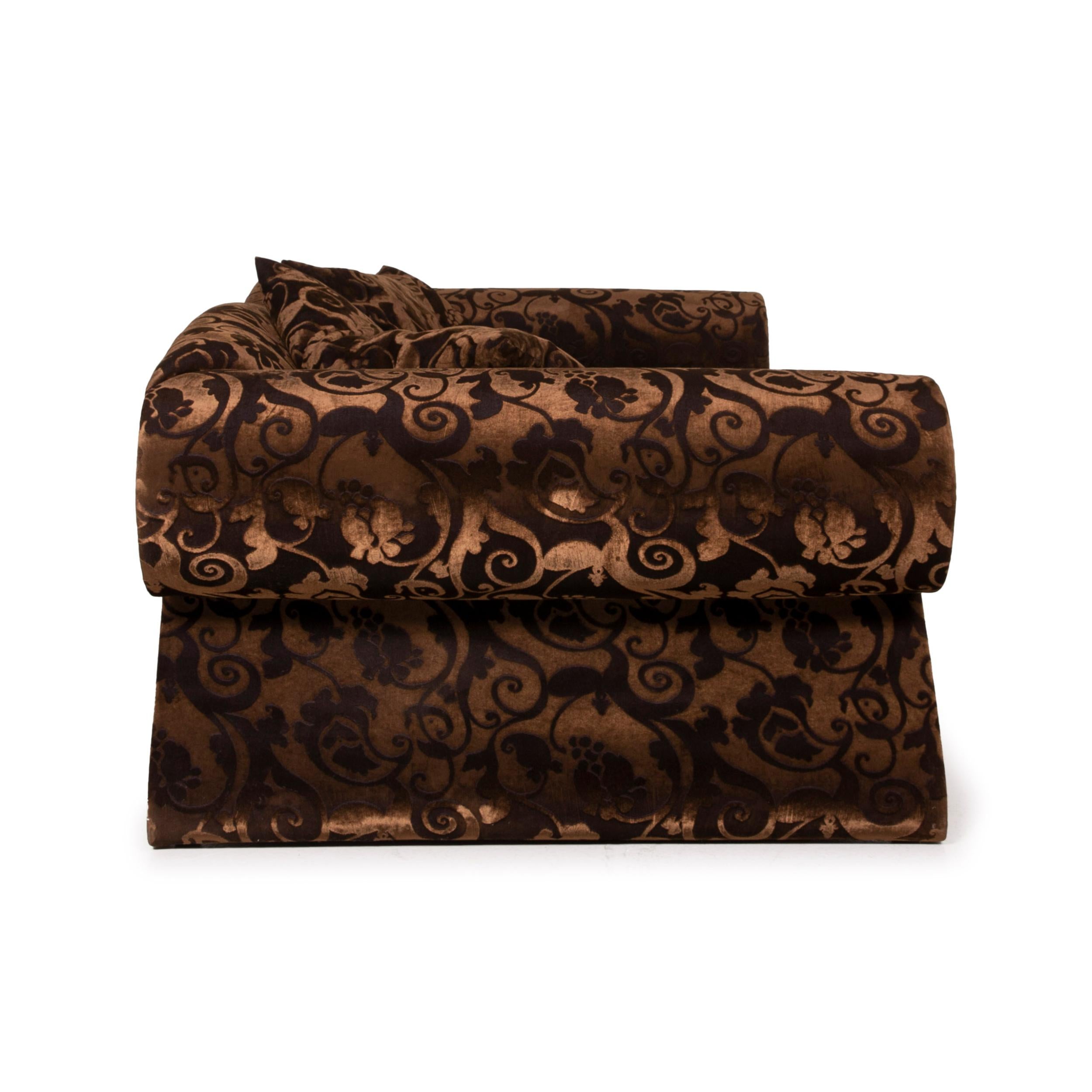 Bretz Mammut Fabric Sofa Brown Three-Seater Velvet 2