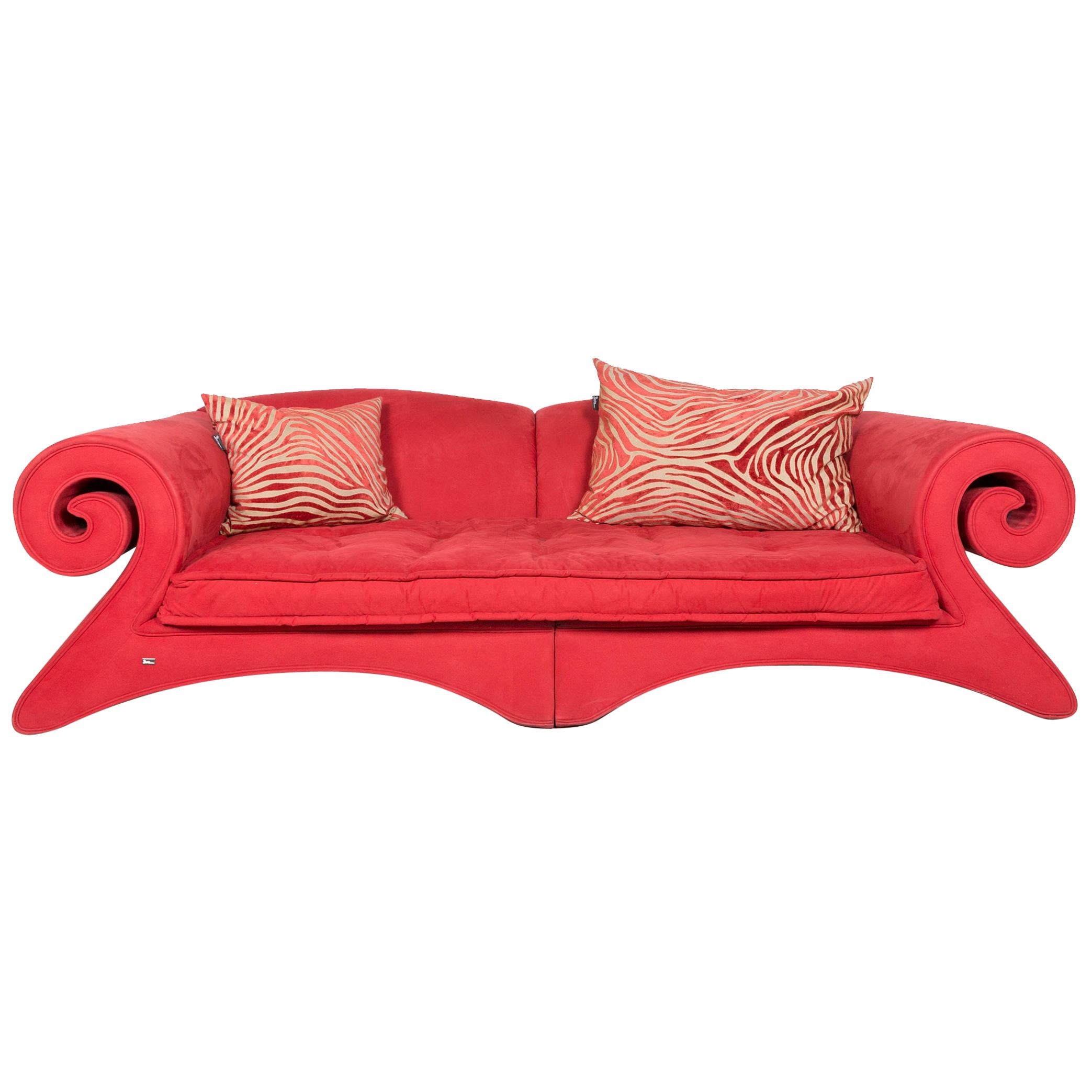 Bretz Mammut G160 Designer Fabric Sofa Red Couch For Sale