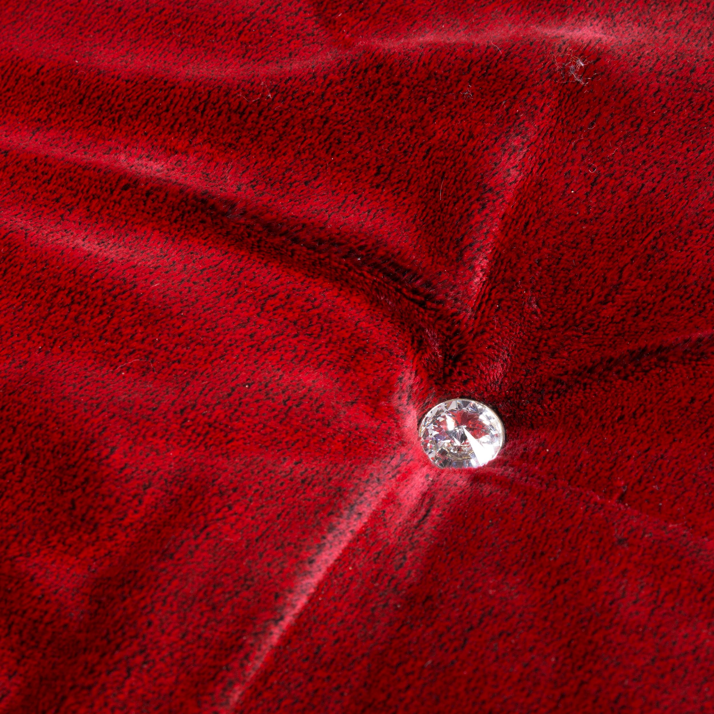 Tissu Canapé à trois places Bretz en tissu Marilyn Designer en rouge en vente