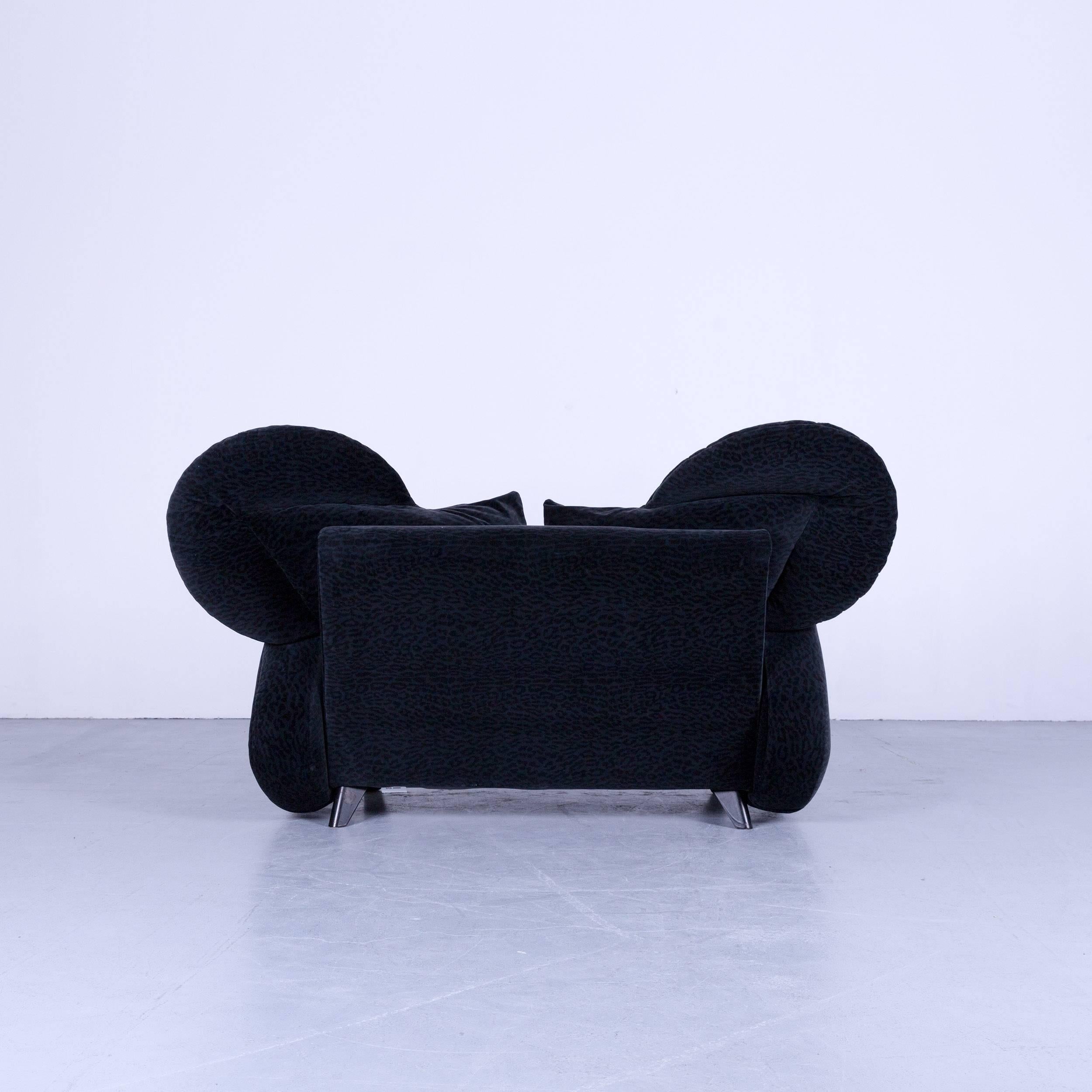 German Bretz Mickey Mouse Kids Designer Sofa Fabric Black