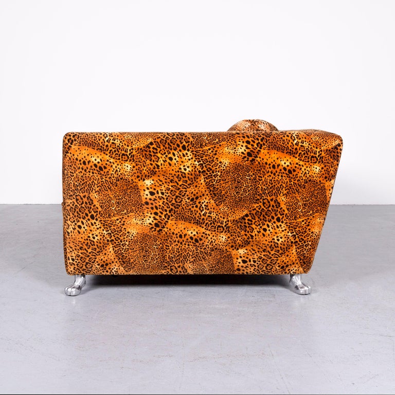 Bretz Monster Designer Fabric Sofa Orange Pattern Look ...