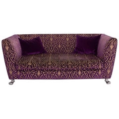 Bretz Monster Fabric Sofa Purple Three-Seat