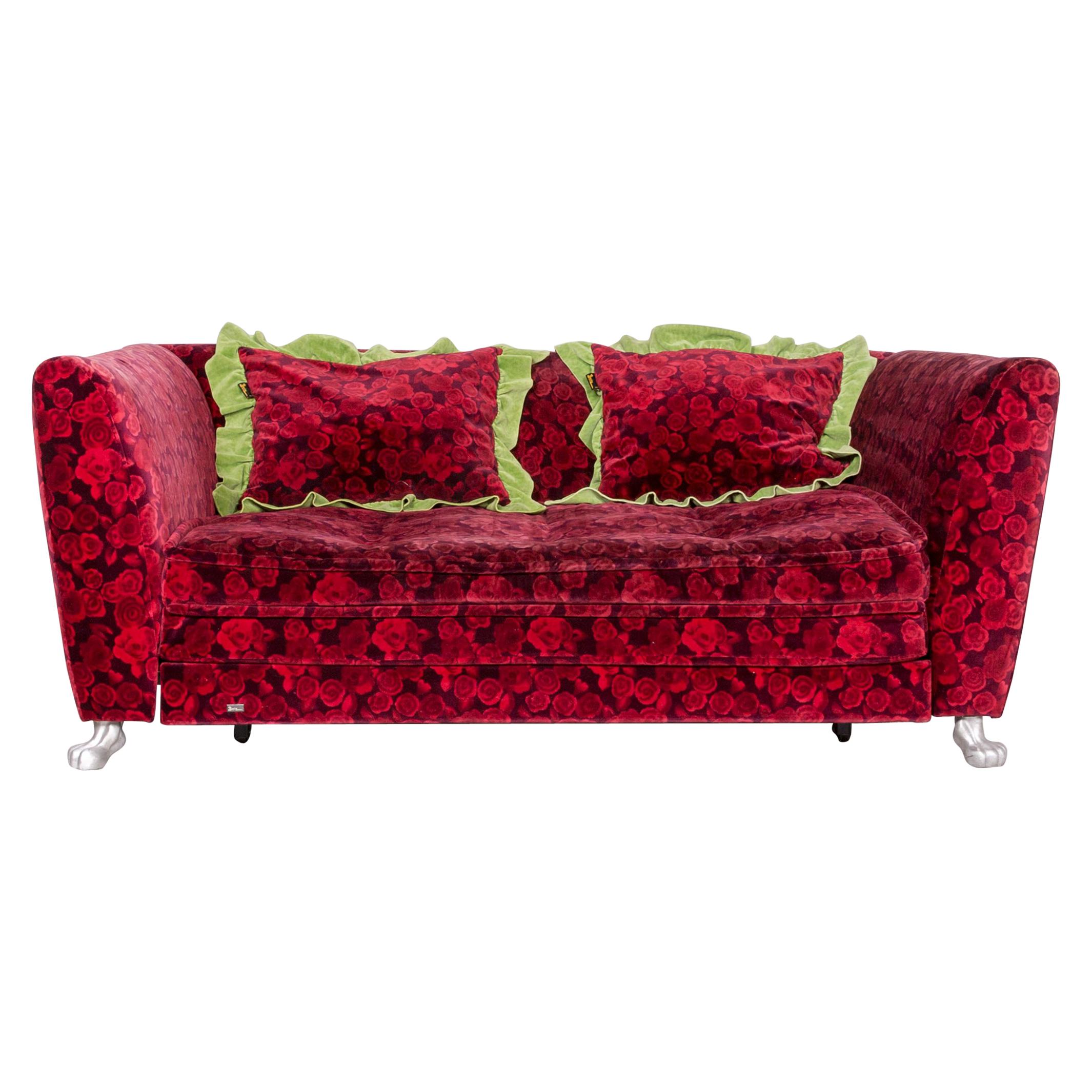 Bretz Monster Fabric Sofa Red Three-Seat Couch Function Sofa For Sale
