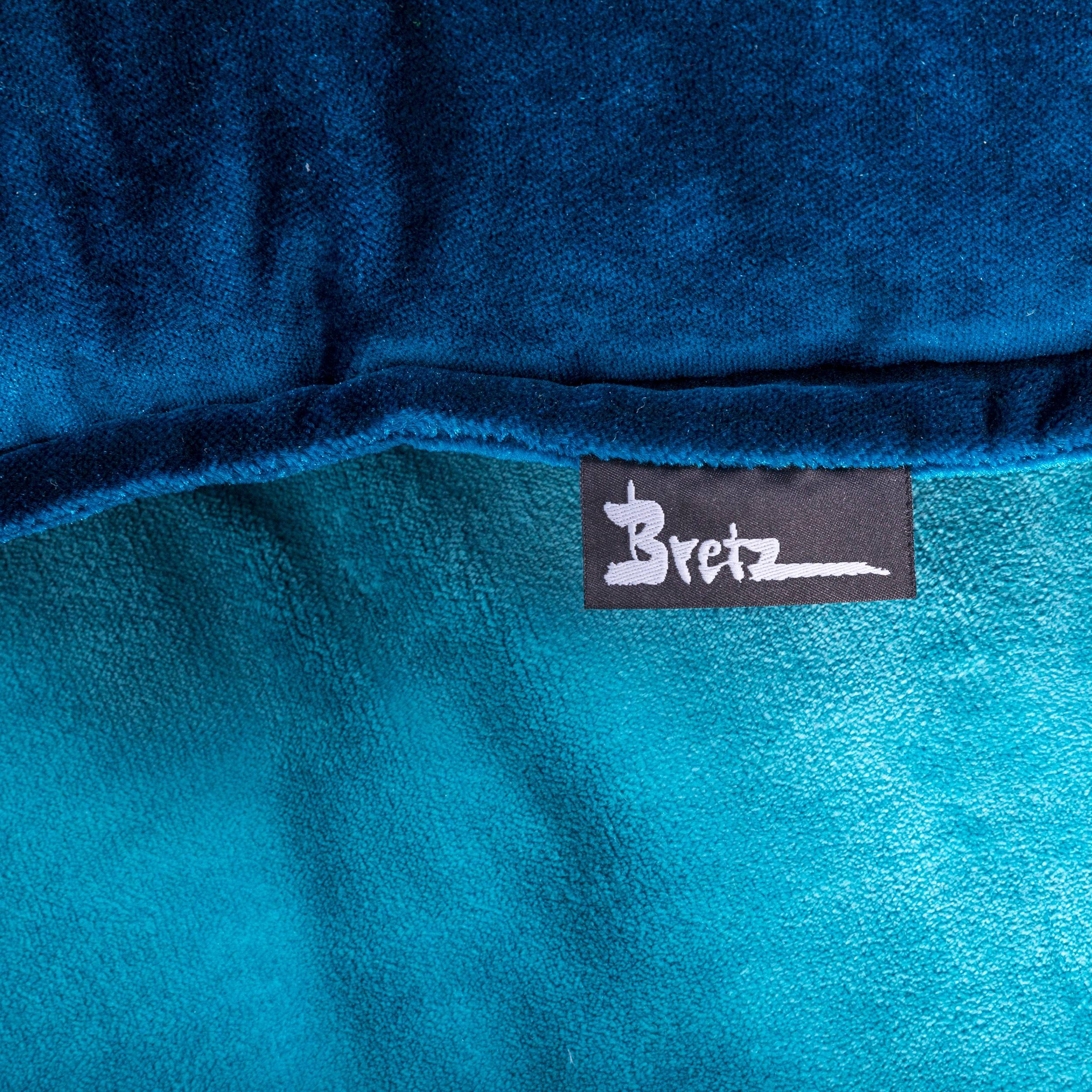 Bretz Napali Designer Ecksofa Blau Türkis Velours Stoff Modern Couch 3