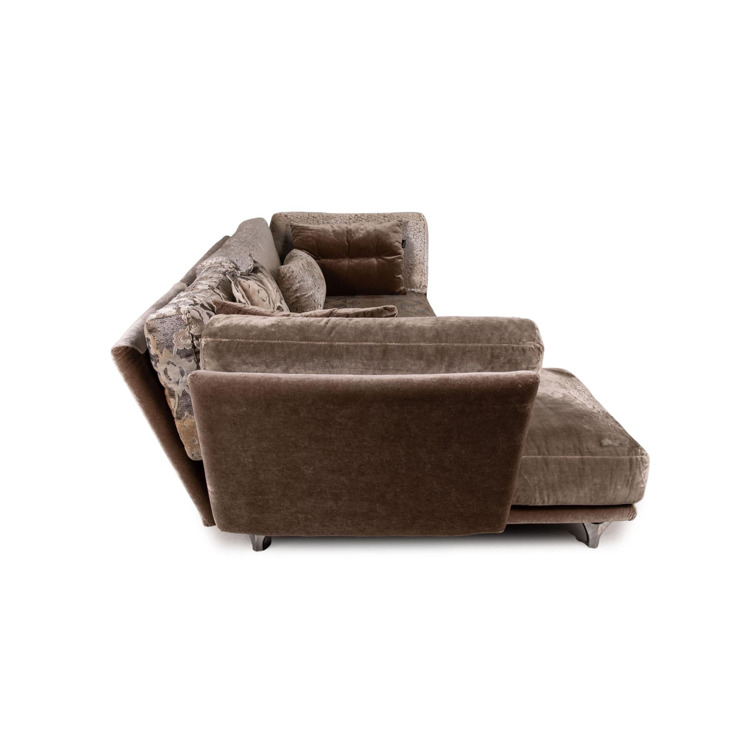 Bretz Napali Fabric Sofa Brown Corner Sofa Couch Pattern For Sale 4