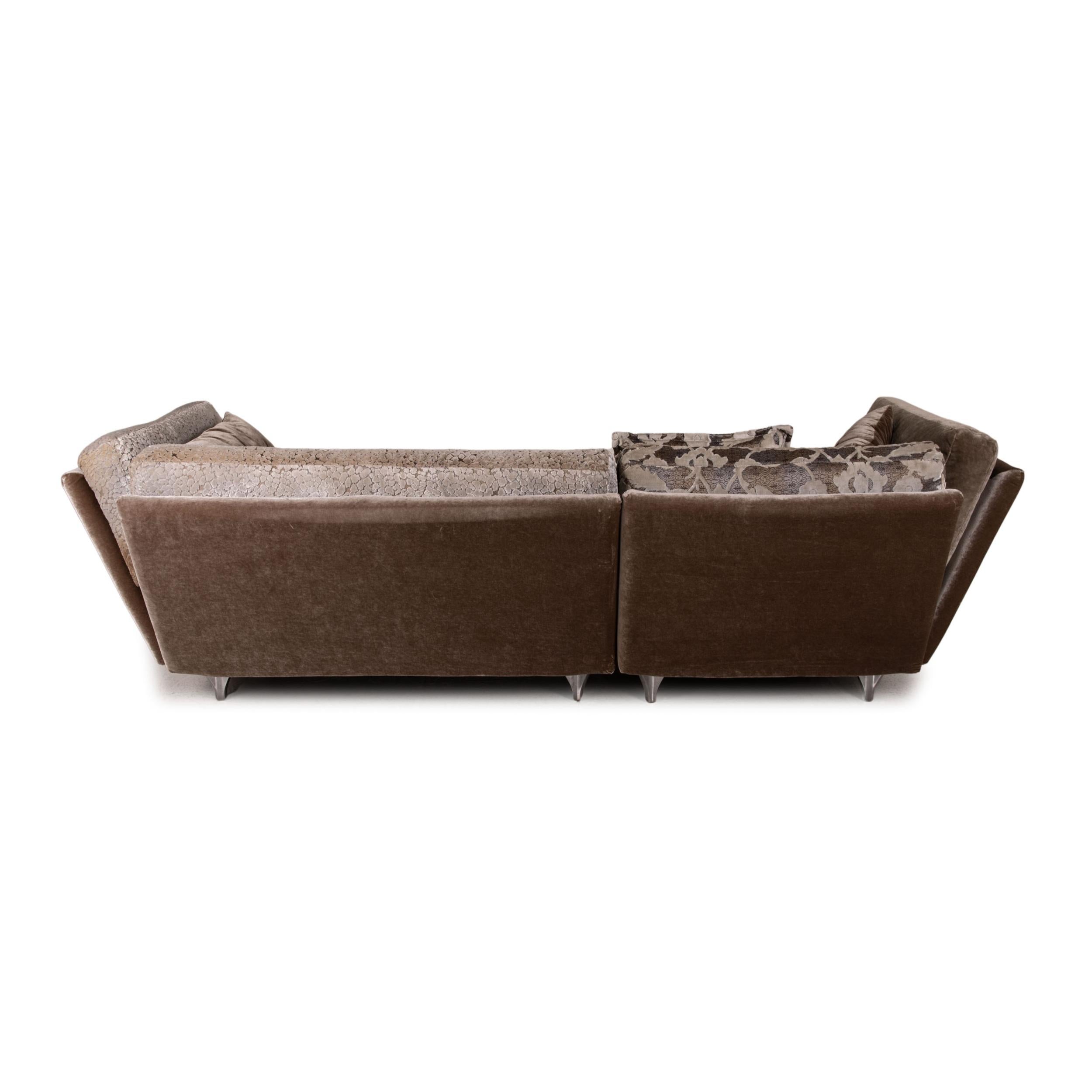 Bretz Napali Fabric Sofa Brown Corner Sofa Couch Pattern For Sale 5