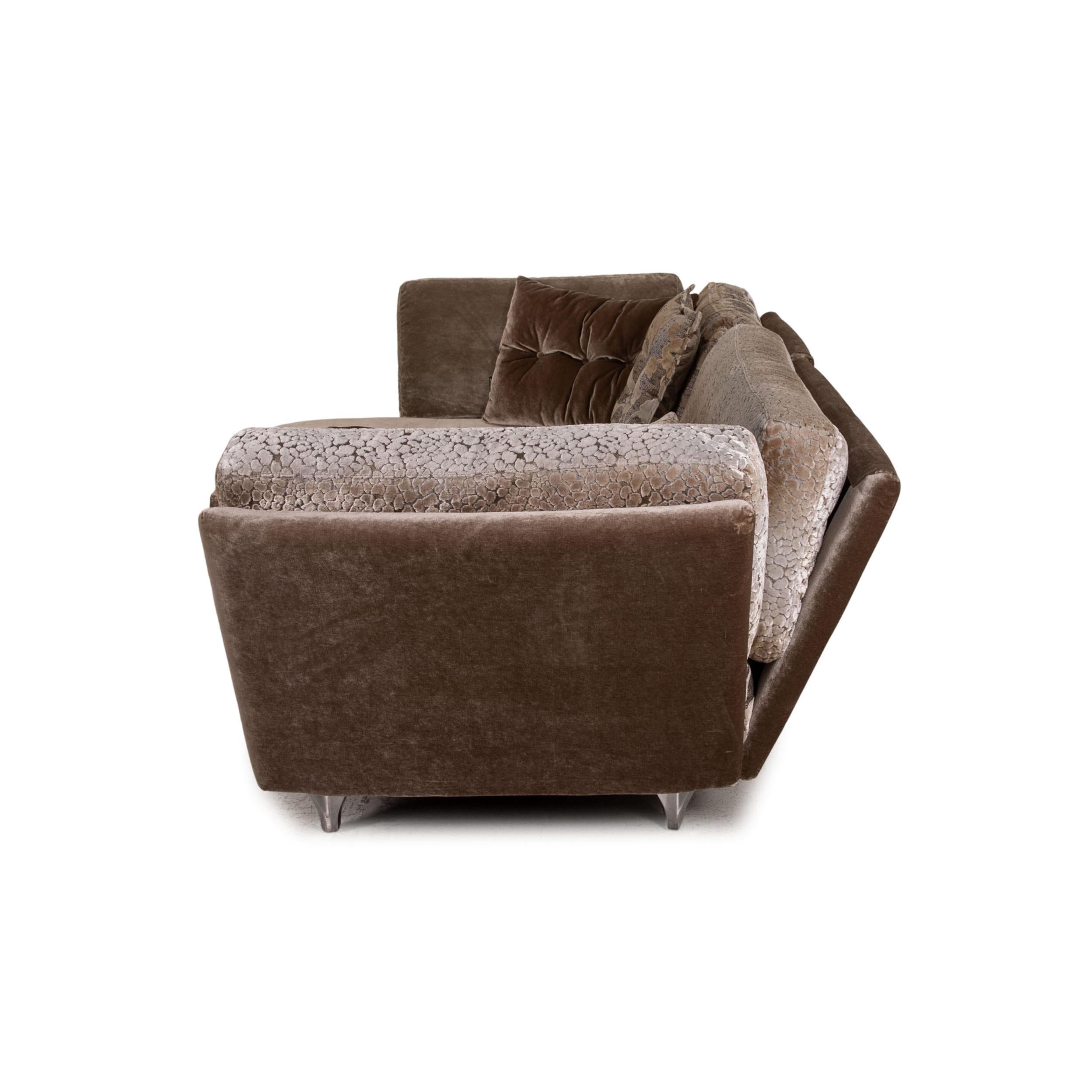 Bretz Napali Fabric Sofa Brown Corner Sofa Couch Pattern For Sale 6