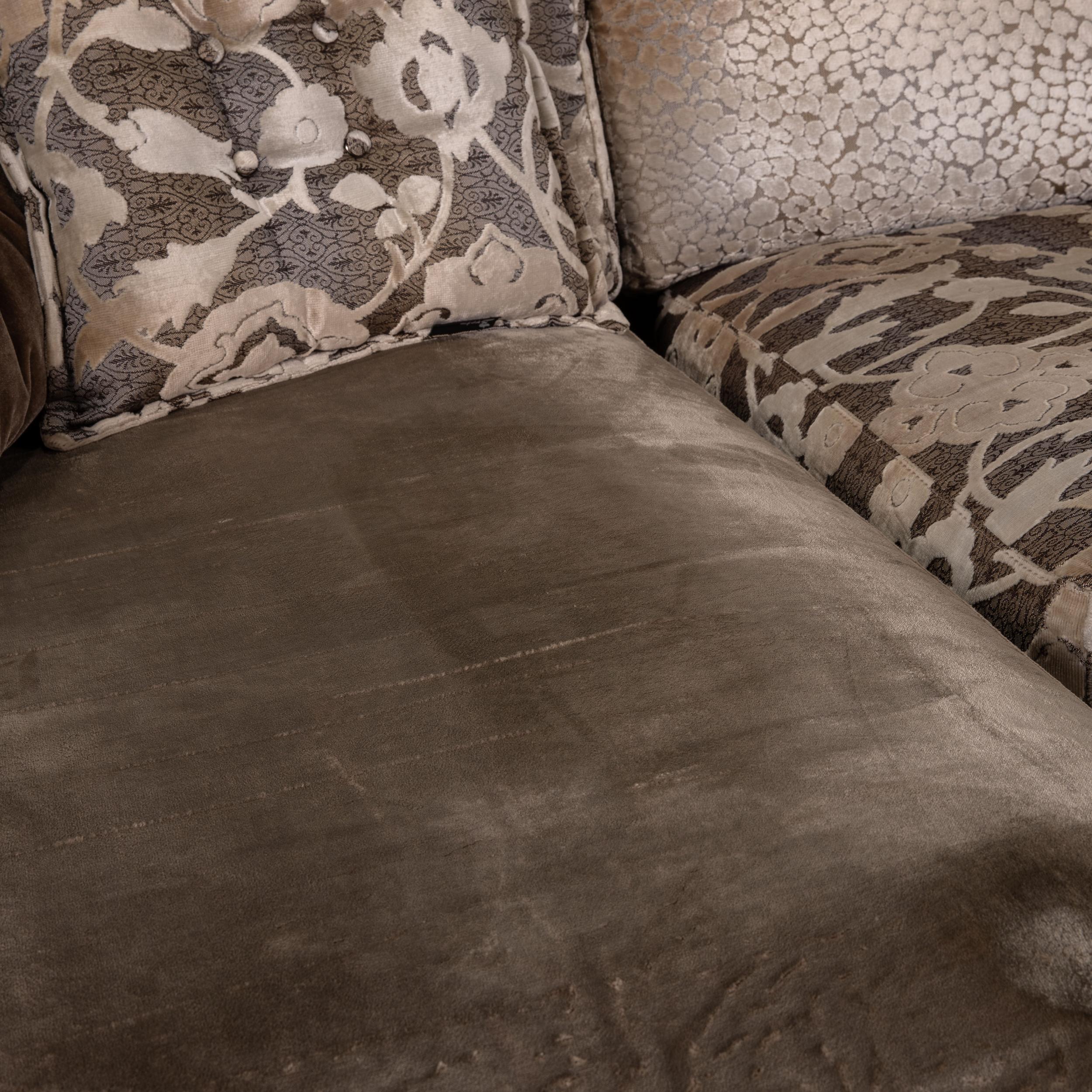 Modern Bretz Napali Fabric Sofa Brown Corner Sofa Couch Pattern For Sale