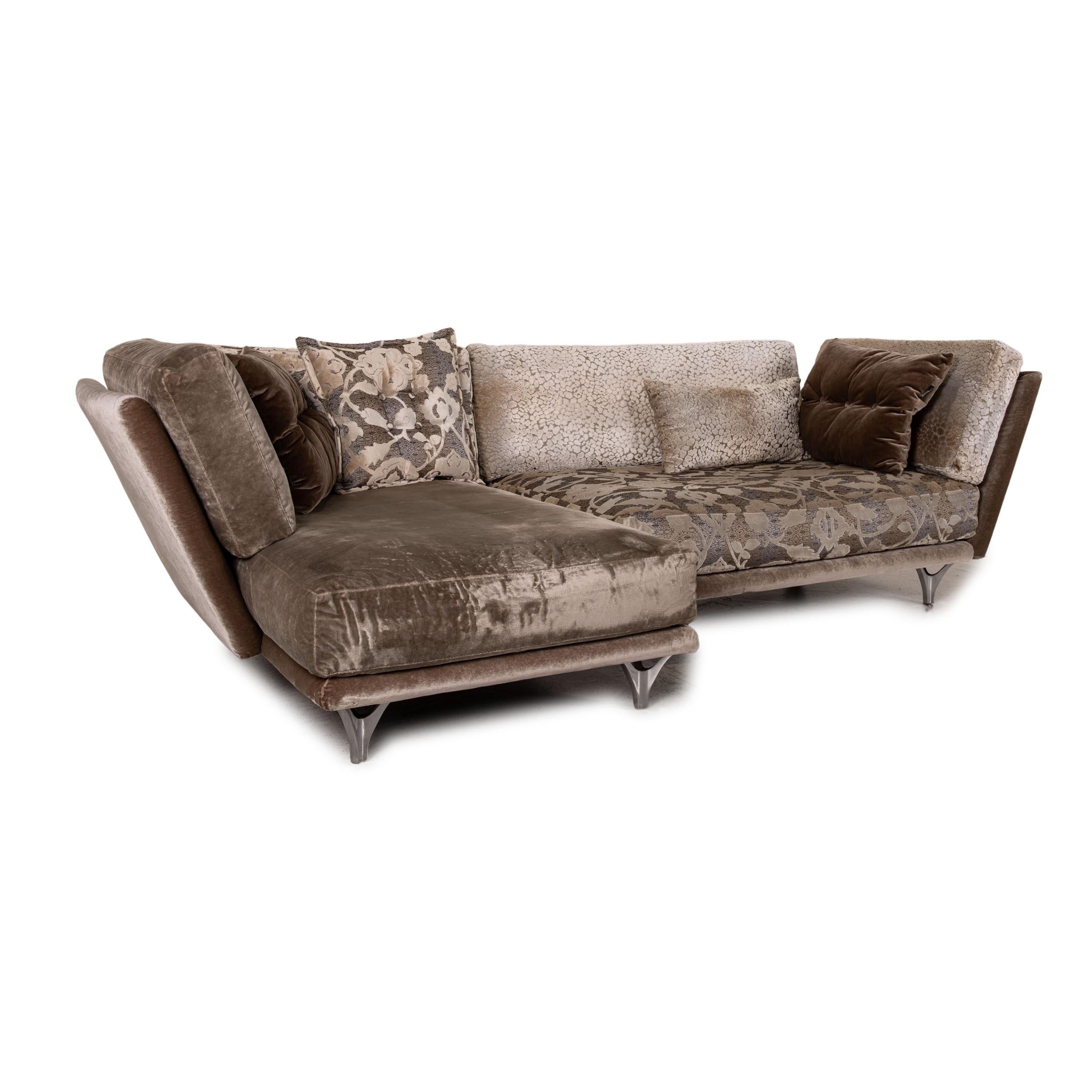 Bretz Napali Fabric Sofa Brown Corner Sofa Couch Pattern For Sale 3