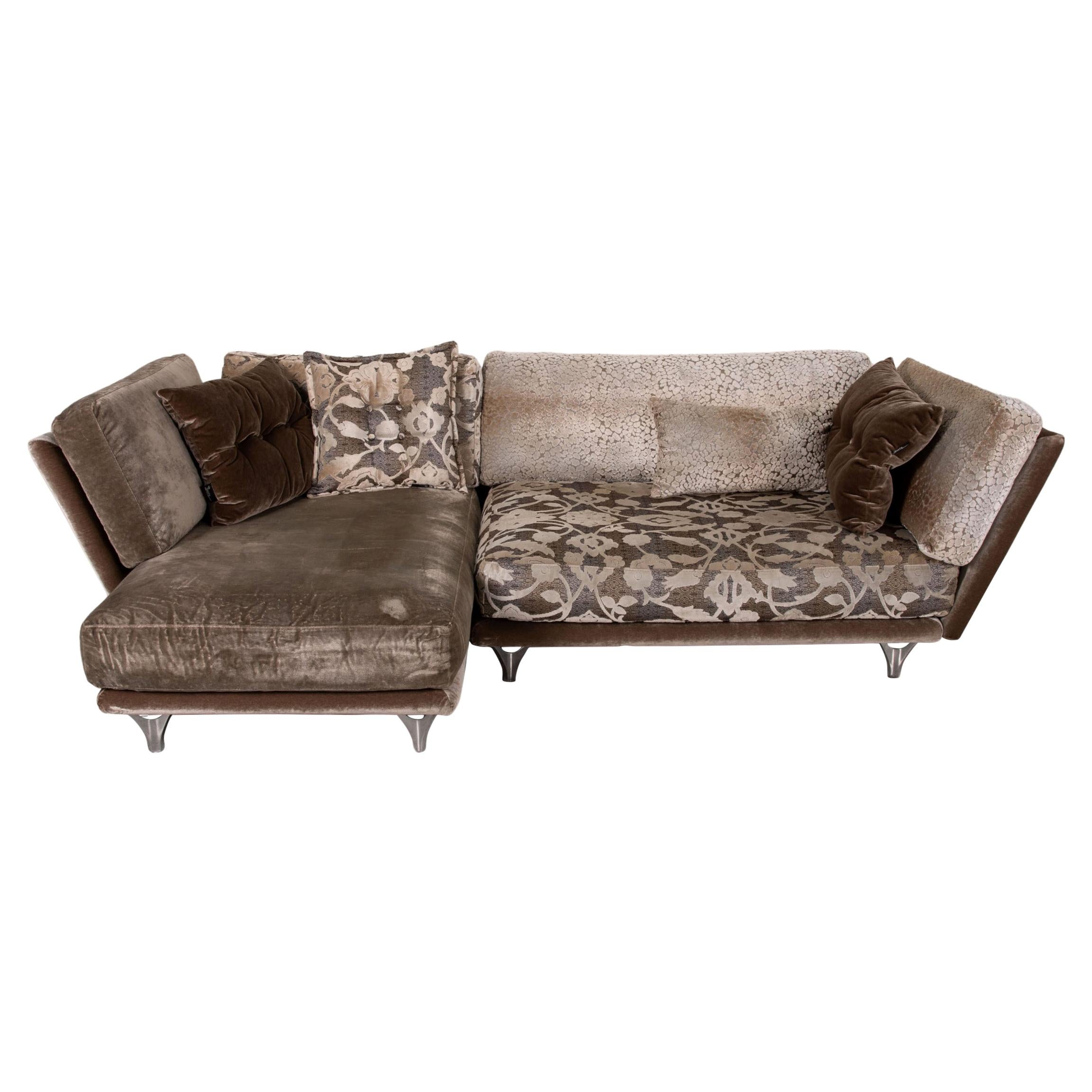 Bretz Napali Fabric Sofa Brown Corner Sofa Couch Pattern For Sale