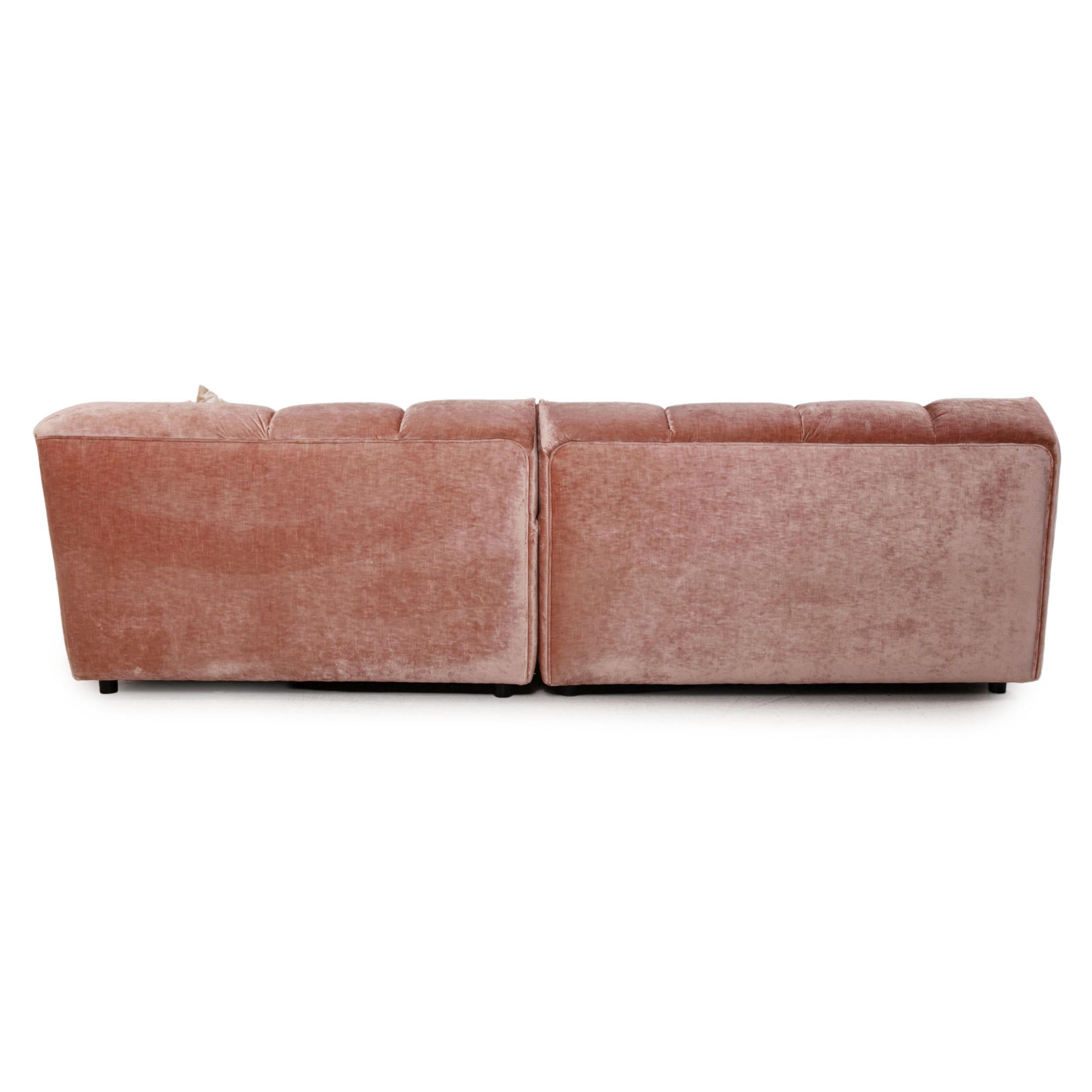Bretz Ocean 7 Stoffsofa Rosa Ecksofa Couch im Zustand „Gut“ im Angebot in Cologne, DE