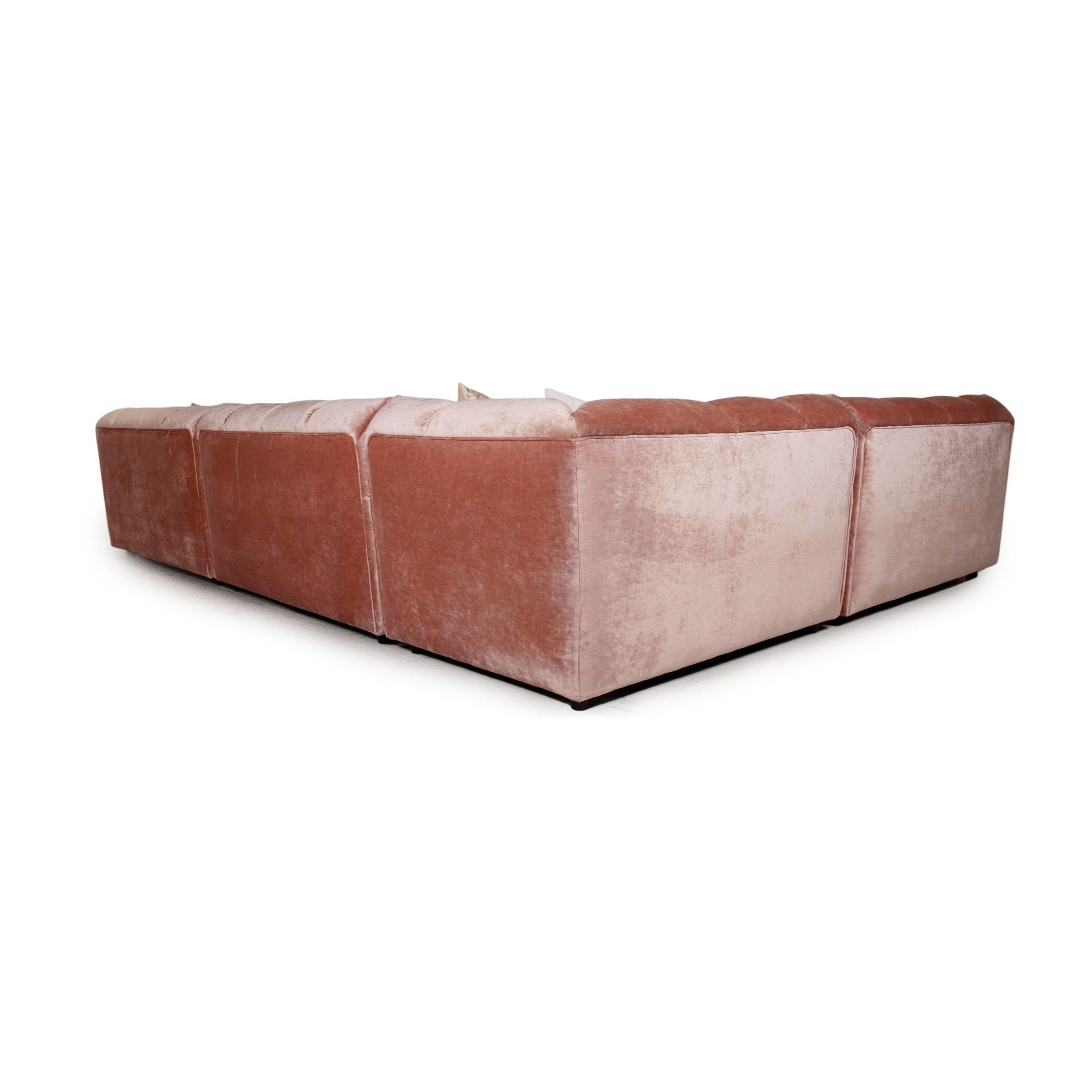 Bretz Ocean 7 Stoffsofa Rosa Ecksofa Couch (21. Jahrhundert und zeitgenössisch) im Angebot