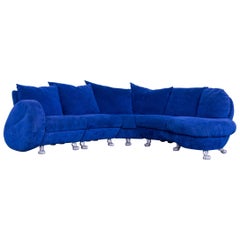 Bretz Popeye Fabric Corner-Sofa Blue