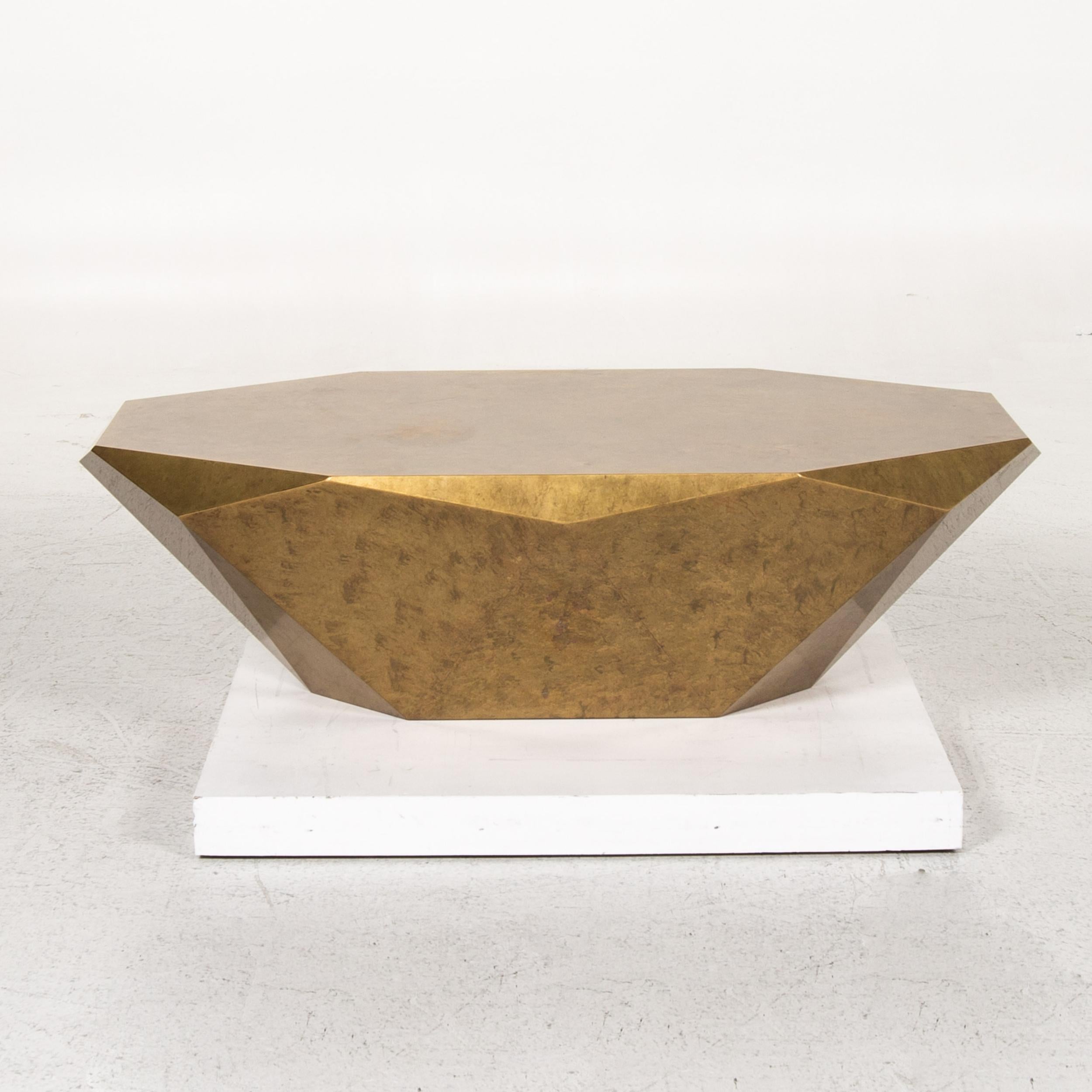 Bretz Stealth Metall Couchtisch Gold Tisch im Zustand „Gut“ in Cologne, DE