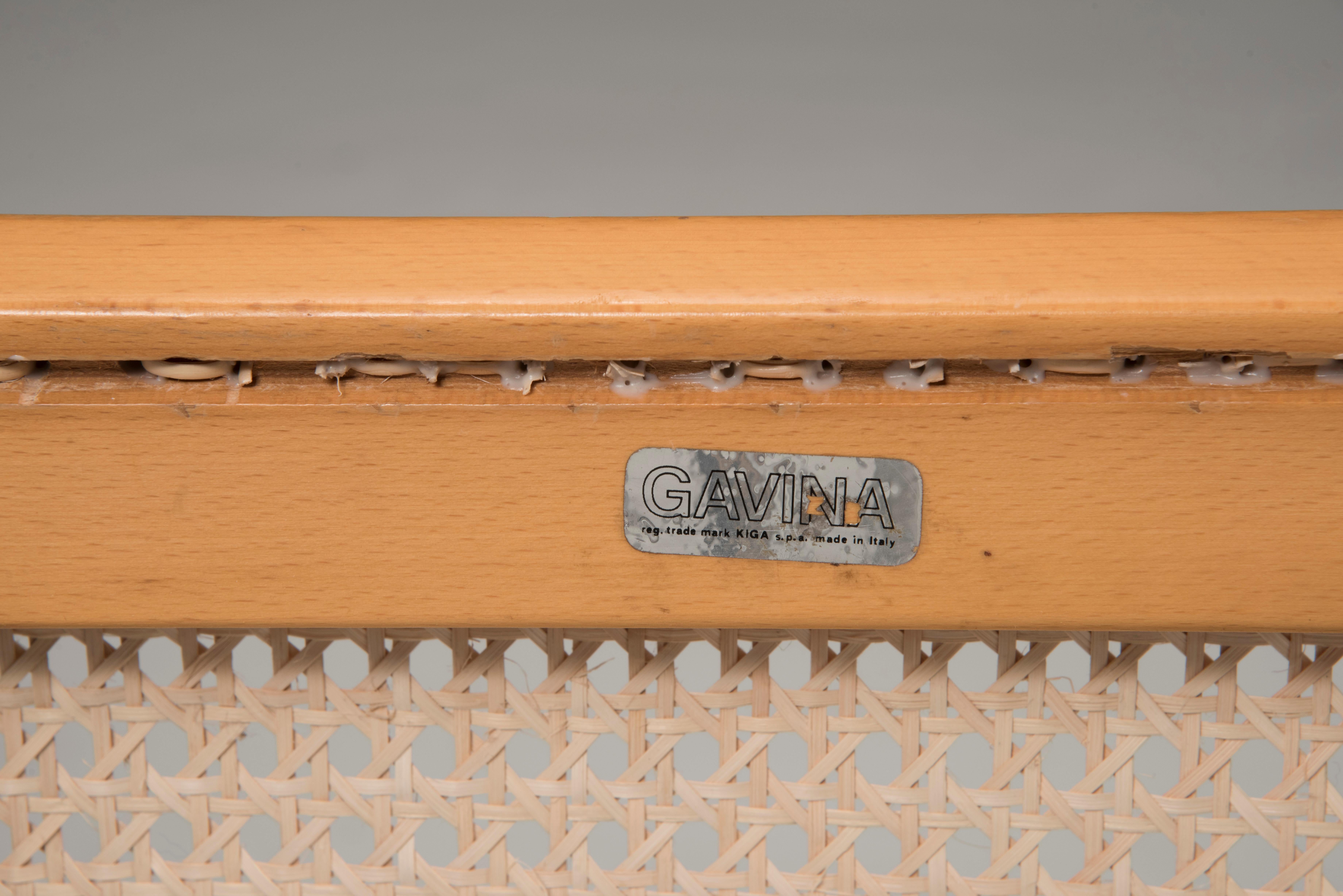 Breuer for Gavina Original Cane Seat Tubular Steel Cesca Chairs 1960s, Set of 6 4