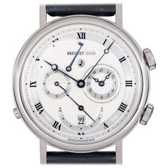 Breuget Alarm Le Reveil Du Tsar White Gold Silver Dial 5707B Automatic Watch