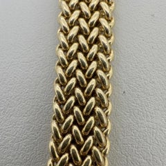 18k Yellow Gold Mesh Chain Necklace