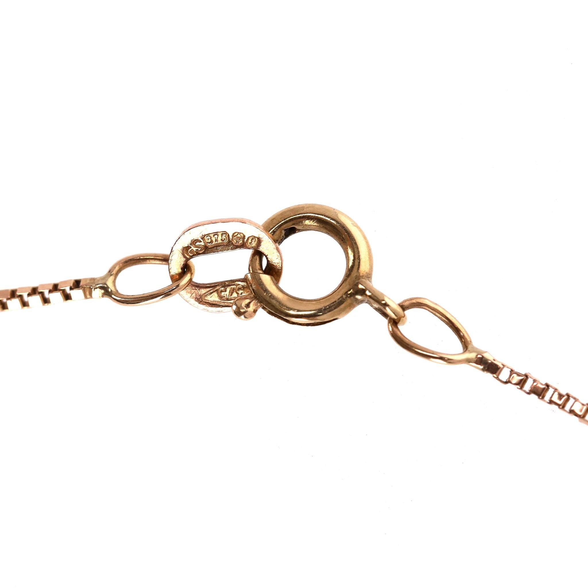 Brev Italy Lady Bug Heart Diamond & Enamel Pendant Neck In 18k Gold With 9K Gold 2
