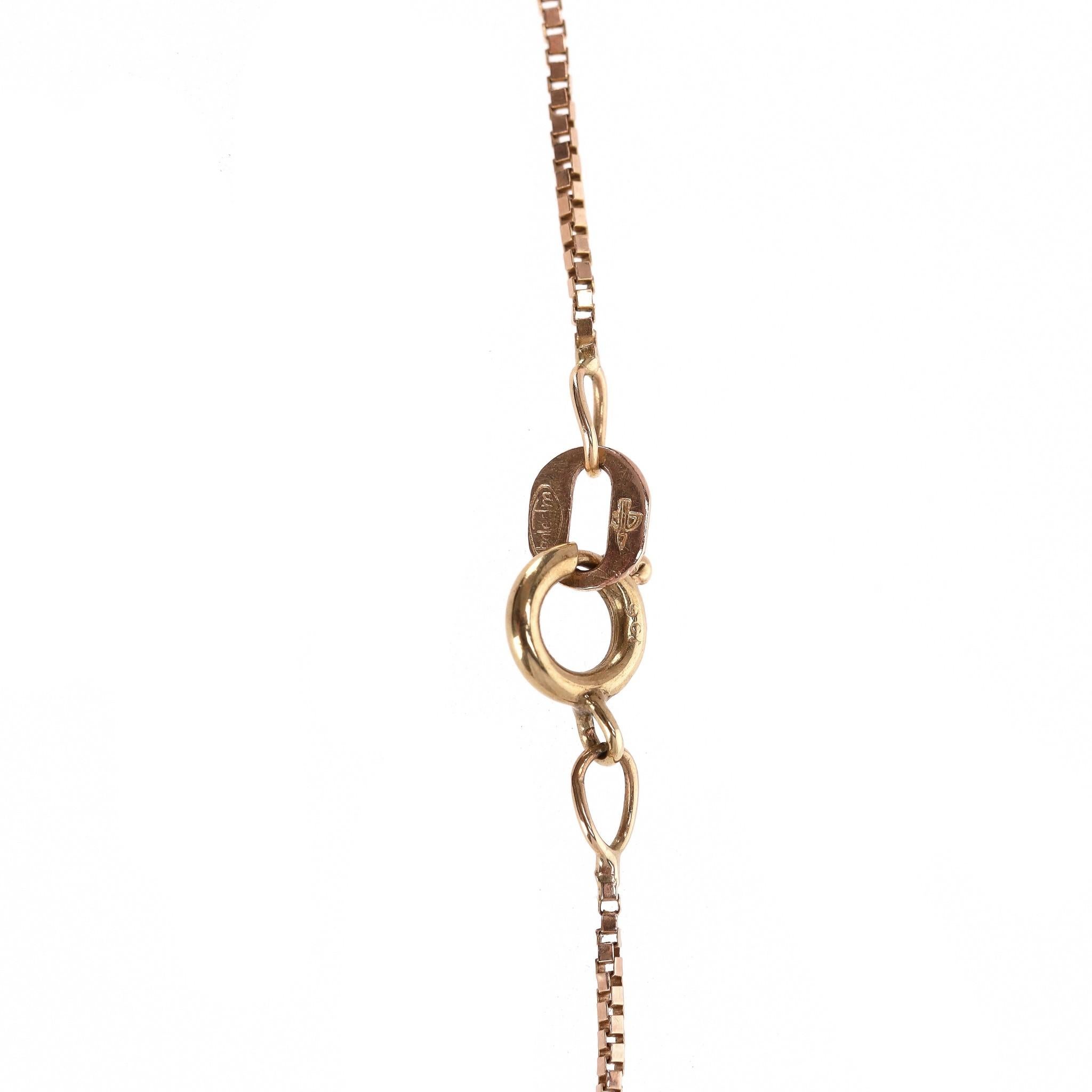 Brev Italy Lady Bug Heart Diamond & Enamel Pendant Neck In 18k Gold With 9K Gold 3