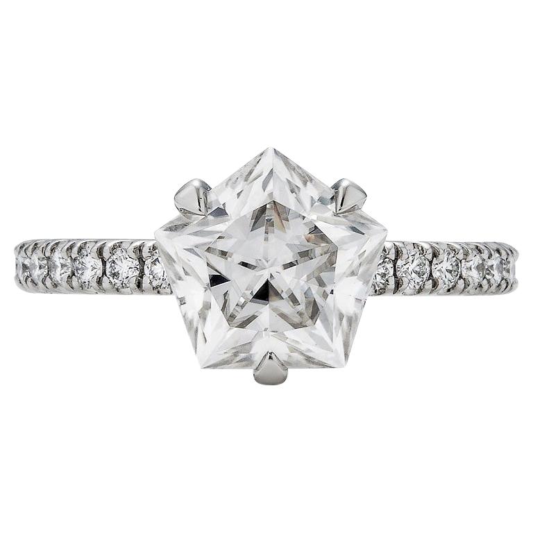 Brevard Customizable Star Engagement Ring For Sale