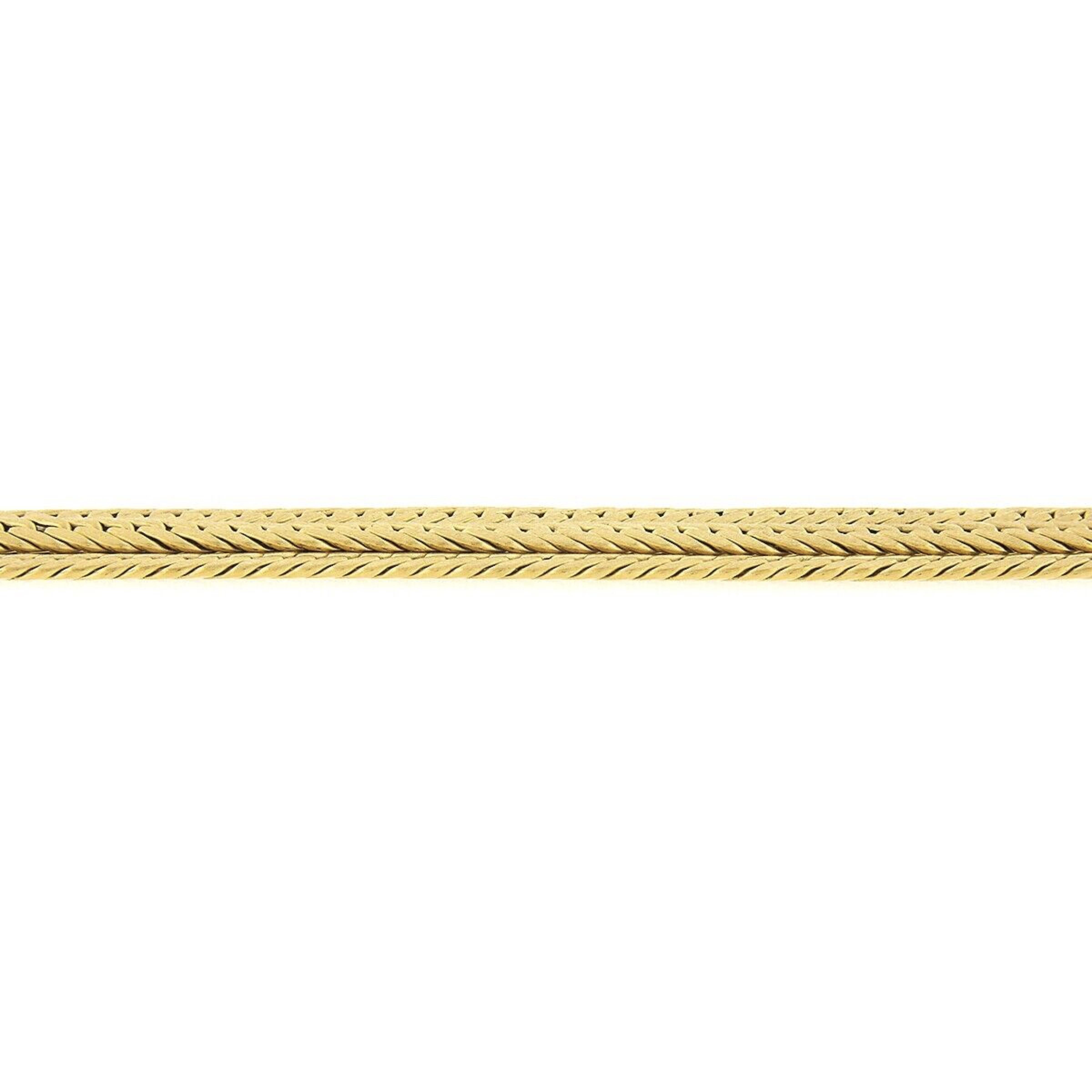 Women's Brevetto 18k Gold Multi Strand 5 Row Cuban Curb Link Brushed Wide Bracelet