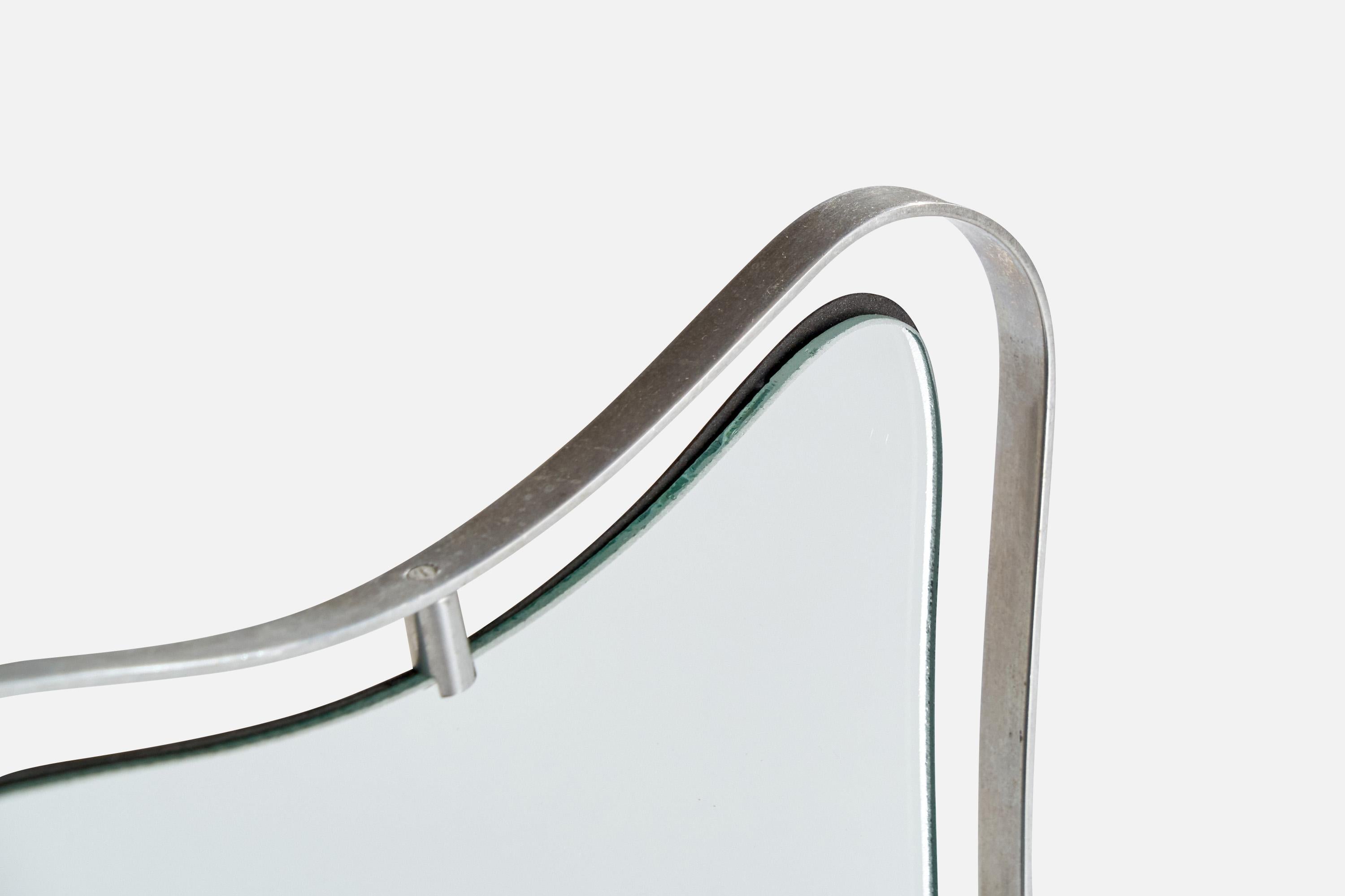 Brevetto A.L.A., Table Mirror, Metal, Italy, 1940s For Sale 1