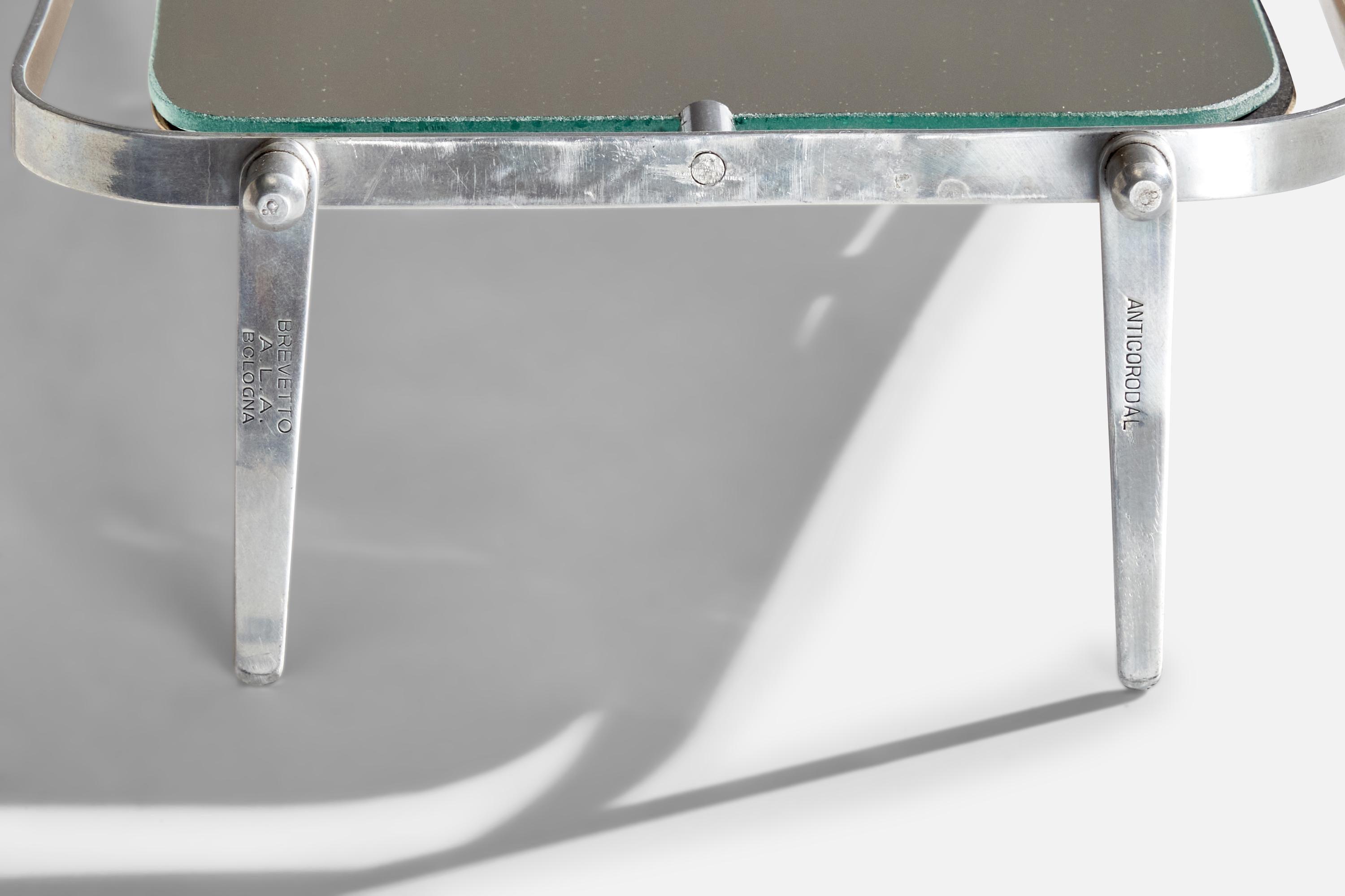Brevetto A.L.A., Table Mirror, Metal, Italy, 1940s For Sale 4