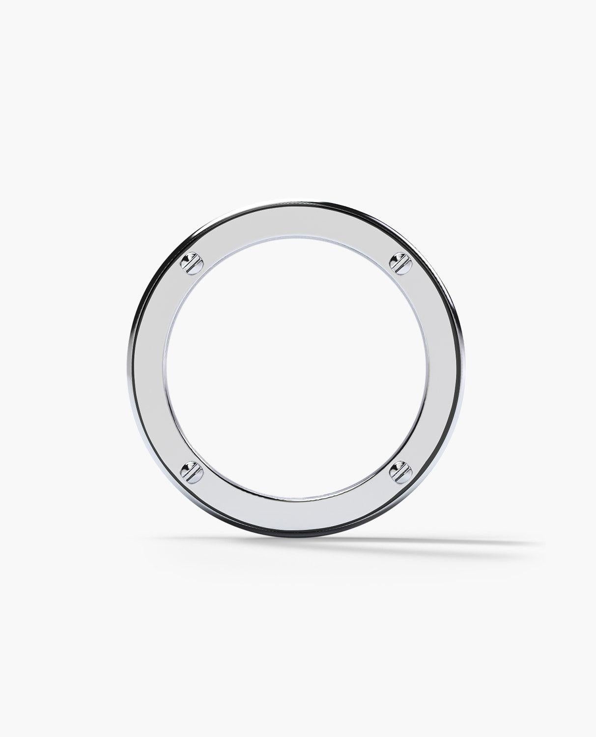 Round Cut BREWER Platinum Ring with 3.10ct Diamonds