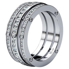 BREWER Platinum Ring with 3.10ct Diamonds