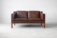 Børge Mogensen #2212 Fredericia Leather Sofa/Loveseat Danish Modern Vintage