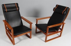Børge Mogensen 2254 Mahogany Sled Chair, 1956, Denmark