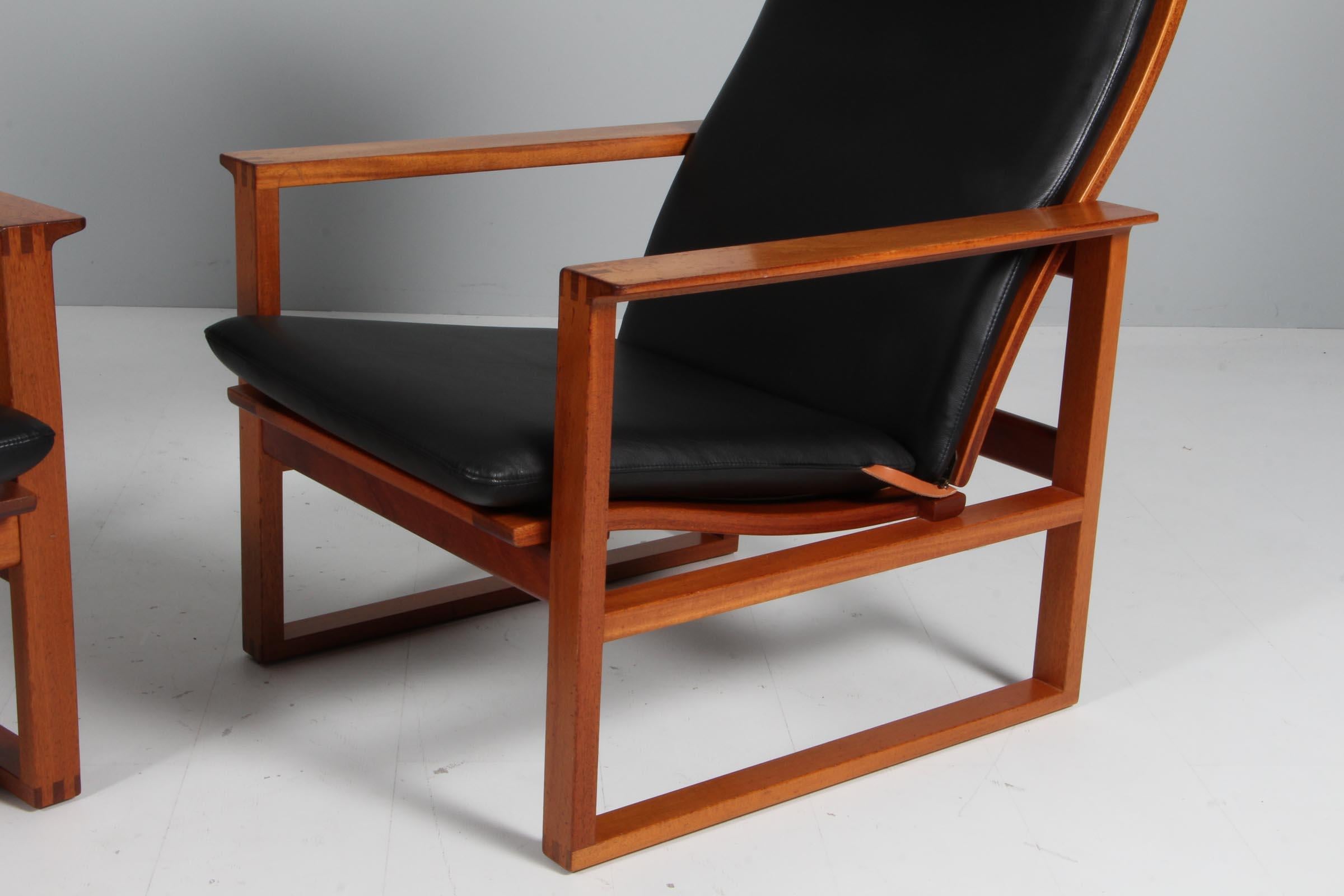 Scandinavian Modern Børge Mogensen 2254 Mahogany Sled Chair, 1956, Denmark