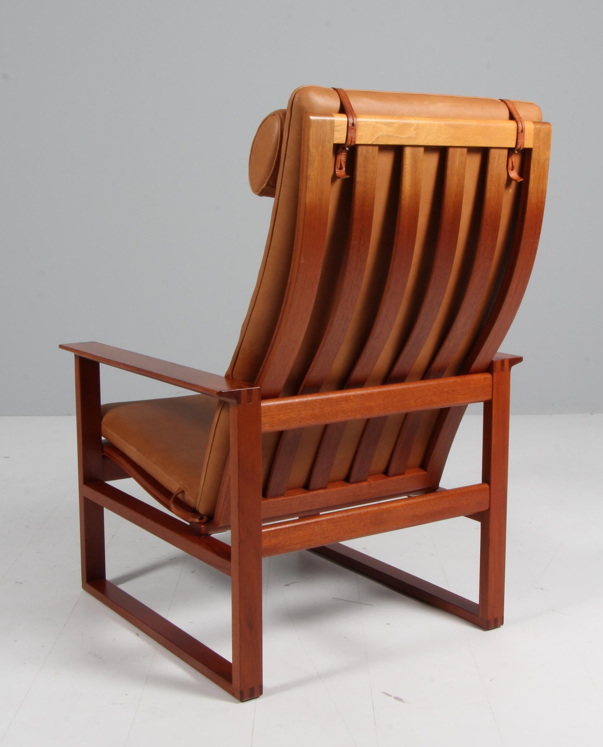 Milieu du XXe siècle Børge Mogensen 2254 Mahogany Sled Chair, 1956, Danemark