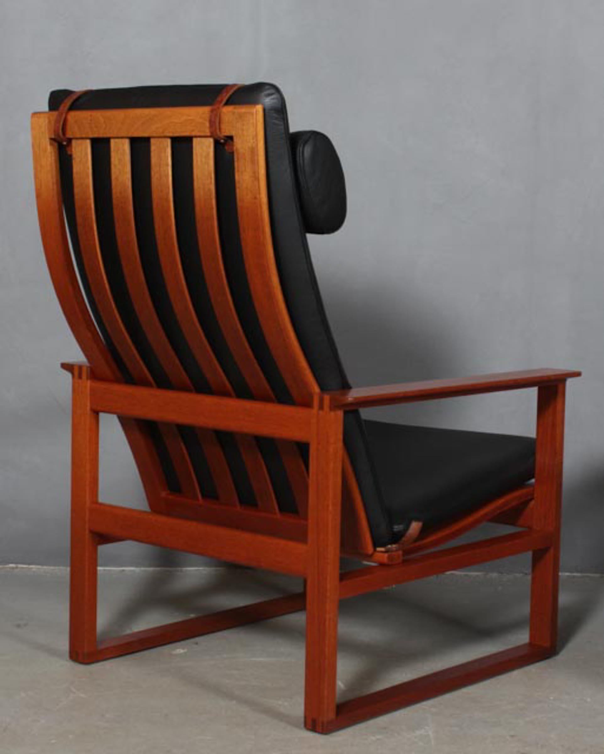 Børge Mogensen 2254 Mahogany Sled Chair, 1956, Denmark 1