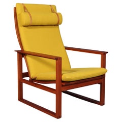 Børge Mogensen 2254 Mahogany Sled Chair, 1956, Denmark