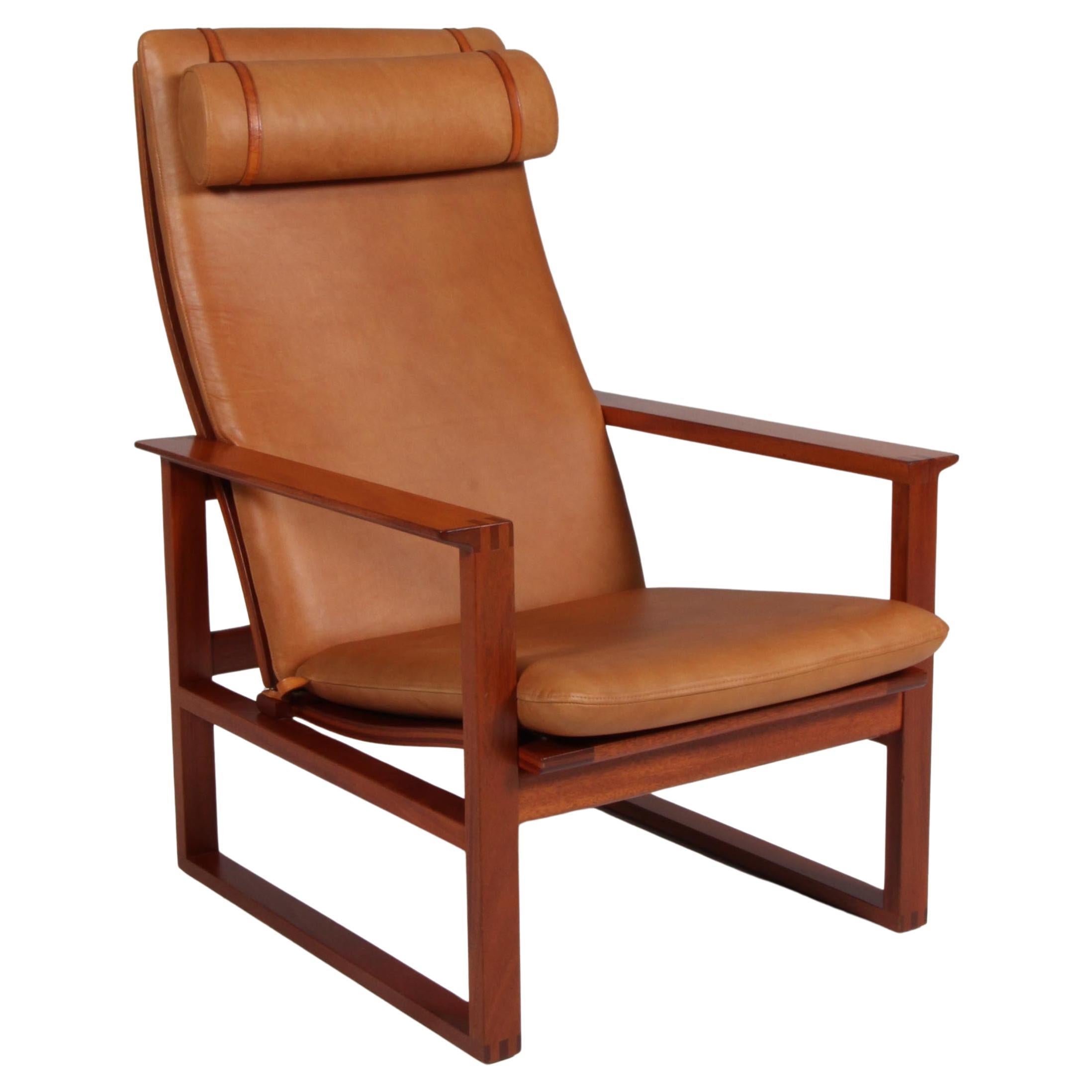 Børge Mogensen 2254 Mahogany Sled Chair, 1956, Danemark