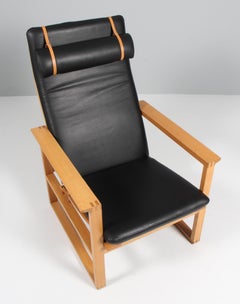 Børge Mogensen 2254 Oak Sled Chair, 1956, Denmark