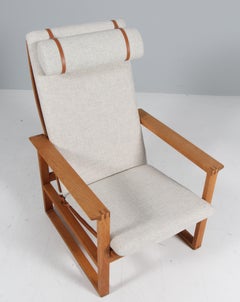 Børge Mogensen 2254 Oak Sled Chair, 1956, Denmark