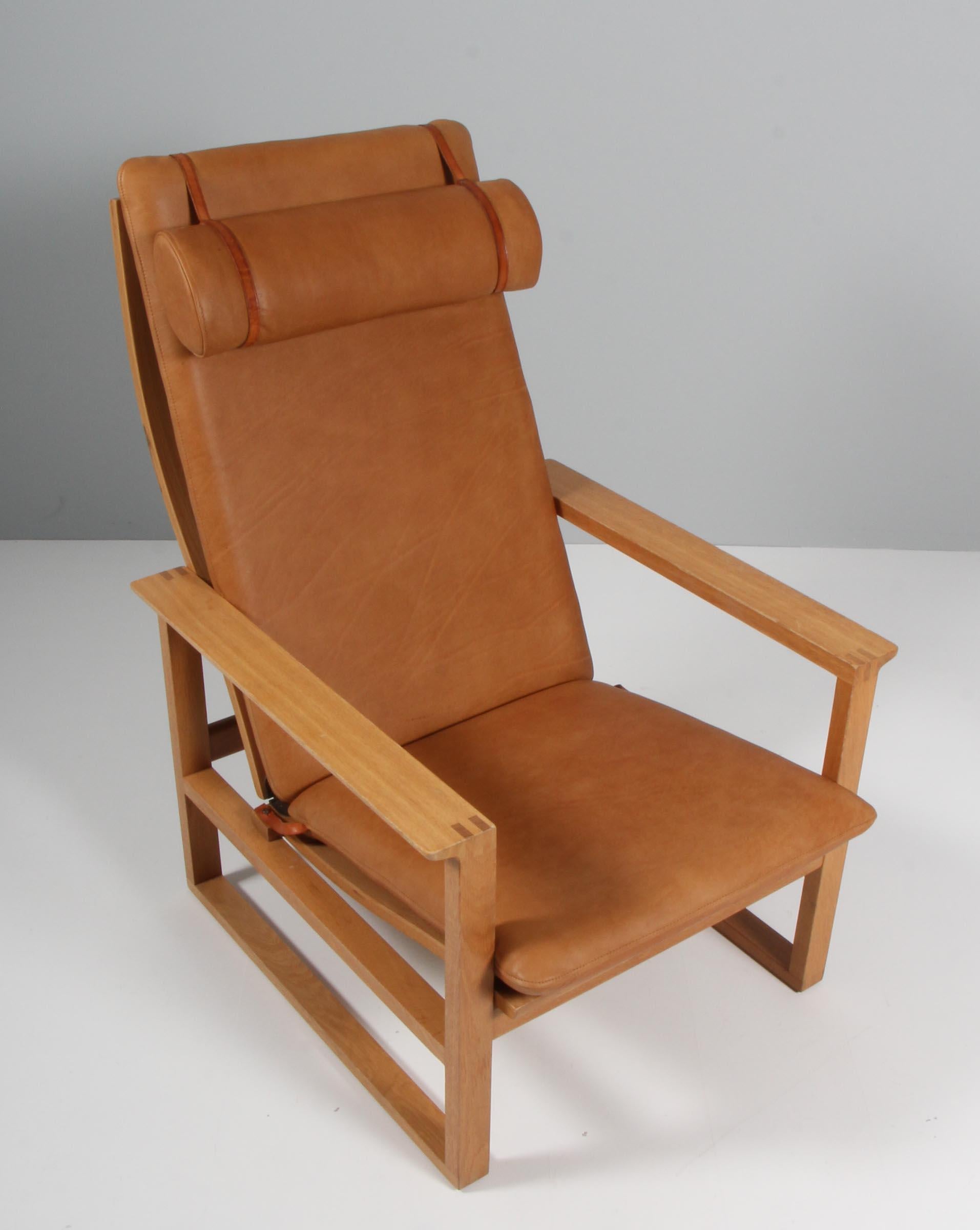 Børge Mogensen 2254 Oak Sled Chair, 1956, Denmark In Excellent Condition In Esbjerg, DK