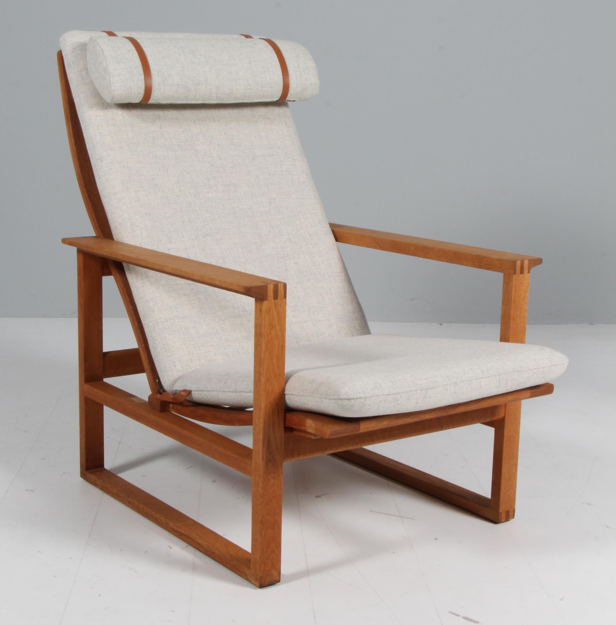 Børge Mogensen 2254 Oak Sled Chair, 1956, Dänemark im Zustand „Hervorragend“ in Esbjerg, DK