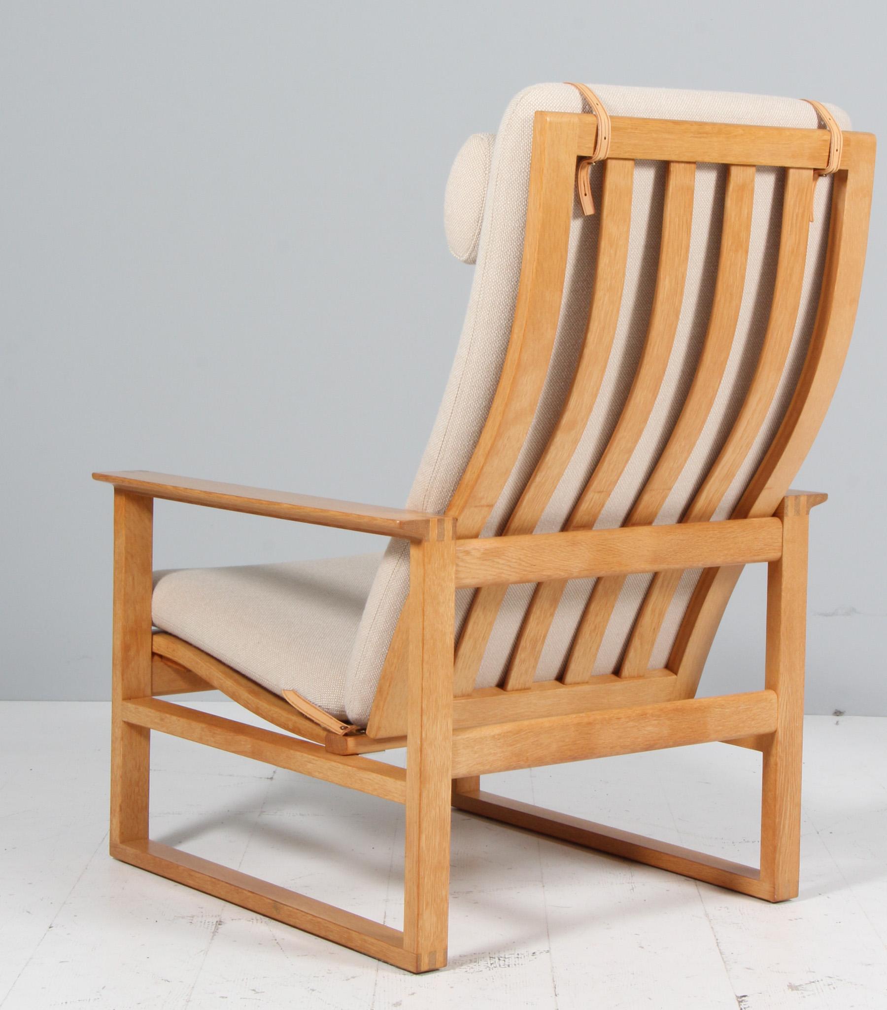Metà XX secolo Sedia a slitta Børge Mogensen 2254 Oak, 1956, Danimarca in vendita