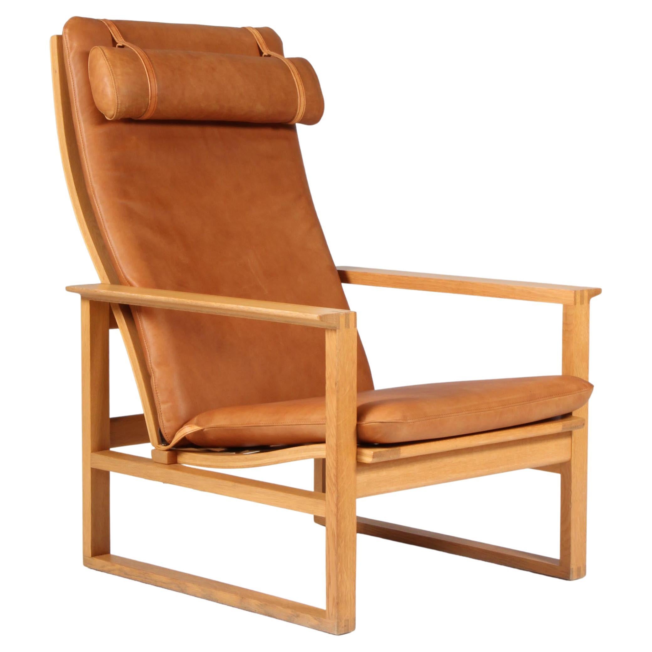 Børge Mogensen 2254 Oak Sled Chair, 1956, Denmark